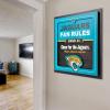 YouTheFan Officially-licensed NFL Fan Rules Wall Art, multiple layers, humorous team artwork sports fan motto, showcases funny rules, indoor decor(Jacksonville Jaguars)