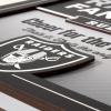 YouTheFan Officially-licensed NFL Fan Rules Wall Art, multiple layers, humorous team artwork sports fan motto, showcases funny rules, indoor decor(Las Vegas Raiders)