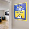 YouTheFan Officially-licensed NFL Fan Rules Wall Art, multiple layers, humorous team artwork sports fan motto, showcases funny rules, indoor decor(Los Angeles Rams)
