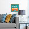 YouTheFan Officially-licensed NFL Fan Rules Wall Art, multiple layers, humorous team artwork sports fan motto, showcases funny rules, indoor decor(Miami Dolphins)