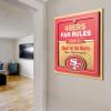 YouTheFan Officially-licensed NFL Fan Rules Wall Art, multiple layers, humorous team artwork sports fan motto, showcases funny rules, indoor decor(San Francisco 49ers)
