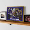 YouTheFan Officially-licensed NFL Purebred 3D Wall Art – Humorous original hand-drawn cartoon artwork, multi-layer, funny gift, indoor team decor(Baltimore Ravens)