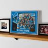 YouTheFan Officially-licensed NFL Purebred 3D Wall Art – Humorous original hand-drawn cartoon artwork, multi-layer, funny gift, indoor team decor(Detroit Lions)