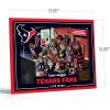 YouTheFan Officially-licensed NFL Purebred 3D Wall Art – Humorous original hand-drawn cartoon artwork, multi-layer, funny gift, indoor team decor(Houston Texans)