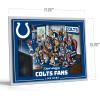YouTheFan Officially-licensed NFL Purebred 3D Wall Art – Humorous original hand-drawn cartoon artwork, multi-layer, funny gift, indoor team decor(Indianapolis Colts)