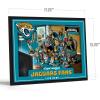 YouTheFan Officially-licensed NFL Purebred 3D Wall Art – Humorous original hand-drawn cartoon artwork, multi-layer, funny gift, indoor team decor(Jacksonville Jaguars)