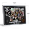 YouTheFan Officially-licensed NFL Purebred 3D Wall Art – Humorous original hand-drawn cartoon artwork, multi-layer, funny gift, indoor team decor(Las Vegas Raiders)