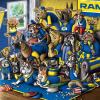 YouTheFan Officially-licensed NFL Purebred 3D Wall Art – Humorous original hand-drawn cartoon artwork, multi-layer, funny gift, indoor team decor(Los Angeles Rams)