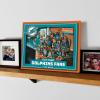 YouTheFan Officially-licensed NFL Purebred 3D Wall Art – Humorous original hand-drawn cartoon artwork, multi-layer, funny gift, indoor team decor(Miami Dolphins)