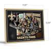 YouTheFan Officially-licensed NFL Purebred 3D Wall Art – Humorous original hand-drawn cartoon artwork, multi-layer, funny gift, indoor team decor(New Orleans Saints)