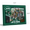 YouTheFan Officially-licensed NFL Purebred 3D Wall Art – Humorous original hand-drawn cartoon artwork, multi-layer, funny gift, indoor team decor(New York Jets)