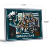 YouTheFan Officially-licensed NFL Purebred 3D Wall Art – Humorous original hand-drawn cartoon artwork, multi-layer, funny gift, indoor team decor(Philadelphia Eagles)