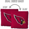 YouTheFan Officially-licensed NFL Set of 8 Cornhole Bags – All Weather Dual Sided Slide & Stop – regulation size(Arizona Cardinals)