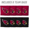YouTheFan Officially-licensed NFL Set of 8 Cornhole Bags – All Weather Dual Sided Slide & Stop – regulation size(Arizona Cardinals)
