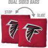 YouTheFan Officially-licensed NFL Set of 8 Cornhole Bags – All Weather Dual Sided Slide & Stop – regulation size(Atlanta Falcons)