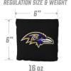 YouTheFan Officially-licensed NFL Set of 8 Cornhole Bags – All Weather Dual Sided Slide & Stop – regulation size(Baltimore Ravens)
