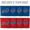 YouTheFan Officially-licensed NFL Set of 8 Cornhole Bags – All Weather Dual Sided Slide & Stop – regulation size(Buffalo Bills)