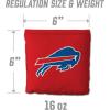 YouTheFan Officially-licensed NFL Set of 8 Cornhole Bags – All Weather Dual Sided Slide & Stop – regulation size(Buffalo Bills)