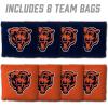 YouTheFan Officially-licensed NFL Set of 8 Cornhole Bags – All Weather Dual Sided Slide & Stop – regulation size(Chicago Bears)