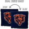YouTheFan Officially-licensed NFL Set of 8 Cornhole Bags – All Weather Dual Sided Slide & Stop – regulation size(Chicago Bears)