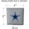 YouTheFan Officially-licensed NFL Set of 8 Cornhole Bags – All Weather Dual Sided Slide & Stop – regulation size(Dallas Cowboys)