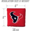 YouTheFan Officially-licensed NFL Set of 8 Cornhole Bags – All Weather Dual Sided Slide & Stop – regulation size(Houston Texans)