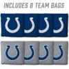 YouTheFan Officially-licensed NFL Set of 8 Cornhole Bags – All Weather Dual Sided Slide & Stop – regulation size(Indianapolis Colts)