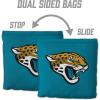 YouTheFan Officially-licensed NFL Set of 8 Cornhole Bags – All Weather Dual Sided Slide & Stop – regulation size(Jacksonville Jaguars)