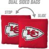 YouTheFan Officially-licensed NFL Set of 8 Cornhole Bags – All Weather Dual Sided Slide & Stop – regulation size(Kansas City Chiefs)