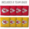YouTheFan Officially-licensed NFL Set of 8 Cornhole Bags – All Weather Dual Sided Slide & Stop – regulation size(Kansas City Chiefs)