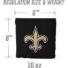 YouTheFan Officially-licensed NFL Set of 8 Cornhole Bags – All Weather Dual Sided Slide & Stop – regulation size(New Orleans Saints)