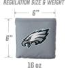 YouTheFan Officially-licensed NFL Set of 8 Cornhole Bags – All Weather Dual Sided Slide & Stop – regulation size(Philadelphia Eagles)