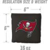 YouTheFan Officially-licensed NFL Set of 8 Cornhole Bags – All Weather Dual Sided Slide & Stop – regulation size(Tampa Bay Buccaneers)
