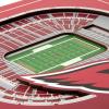 YouTheFan Officially-licensed NFL Stadium Series 3D Wall Art – multi-layer team stadium replica, detailed sports fan gift, indoor decor(Arizona Cardinals)