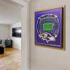 YouTheFan Officially-licensed NFL Stadium Series 3D Wall Art – multi-layer team stadium replica, detailed sports fan gift, indoor decor(Baltimore Ravens)