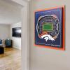 YouTheFan Officially-licensed NFL Stadium Series 3D Wall Art – multi-layer team stadium replica, detailed sports fan gift, indoor decor(Denver Broncos)