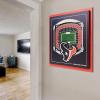 YouTheFan Officially-licensed NFL Stadium Series 3D Wall Art – multi-layer team stadium replica, detailed sports fan gift, indoor decor(Houston Texans)