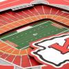 YouTheFan Officially-licensed NFL Stadium Series 3D Wall Art – multi-layer team stadium replica, detailed sports fan gift, indoor decor(Kansas City Chiefs)