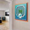YouTheFan Officially-licensed NFL Stadium Series 3D Wall Art – multi-layer team stadium replica, detailed sports fan gift, indoor decor(Miami Dolphins)