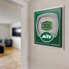 YouTheFan Officially-licensed NFL Stadium Series 3D Wall Art – multi-layer team stadium replica, detailed sports fan gift, indoor decor(New York Jets)