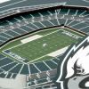 YouTheFan Officially-licensed NFL Stadium Series 3D Wall Art – multi-layer team stadium replica, detailed sports fan gift, indoor decor(Philadelphia Eagles)