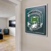 YouTheFan Officially-licensed NFL Stadium Series 3D Wall Art – multi-layer team stadium replica, detailed sports fan gift, indoor decor(Philadelphia Eagles)