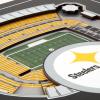 YouTheFan Officially-licensed NFL Stadium Series 3D Wall Art – multi-layer team stadium replica, detailed sports fan gift, indoor decor(Pittsburgh Steelers)