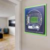 YouTheFan Officially-licensed NFL Stadium Series 3D Wall Art – multi-layer team stadium replica, detailed sports fan gift, indoor decor(Seattle Seahawks)