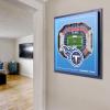 YouTheFan Officially-licensed NFL Stadium Series 3D Wall Art – multi-layer team stadium replica, detailed sports fan gift, indoor decor(Tennessee Titans)