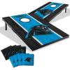 YouTheFan NFL 2′ x 3′ Portable Cornhole Game with Logo Bags(Carolina Panthers)