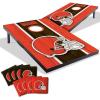 YouTheFan NFL 2′ x 3′ Portable Cornhole Game with Logo Bags(Cleveland Browns)