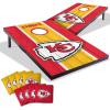 YouTheFan NFL 2′ x 3′ Portable Cornhole Game with Logo Bags(Kansas City Chiefs)