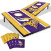YouTheFan NFL 2′ x 3′ Portable Cornhole Game with Logo Bags(Minnesota Vikings)