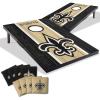 YouTheFan NFL 2′ x 3′ Portable Cornhole Game with Logo Bags(New Orleans Saints)